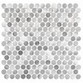 Andova Tiles ANDOVA TILES Orb 0.75" x 0.75" Metal Penny Round Mosaic Tile ANDORB256